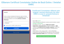 Ghid pentru eliberare certificat constatator online